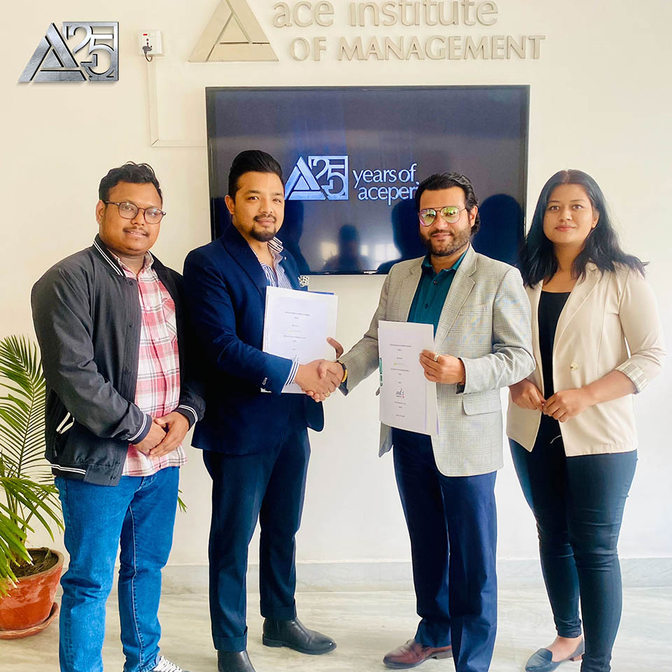 MoU signed between Ace Institute of Management and Ads Market Pvt. Ltd